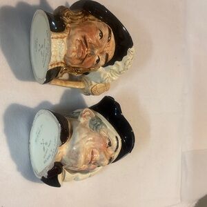 Royal Doulton Character Jugs - Black and Cream